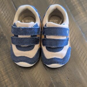 Stride Rite Blue and Cream Kids Sneakers